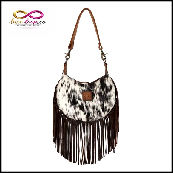 Genuine Leather Top Handle Bag with Removable Strap